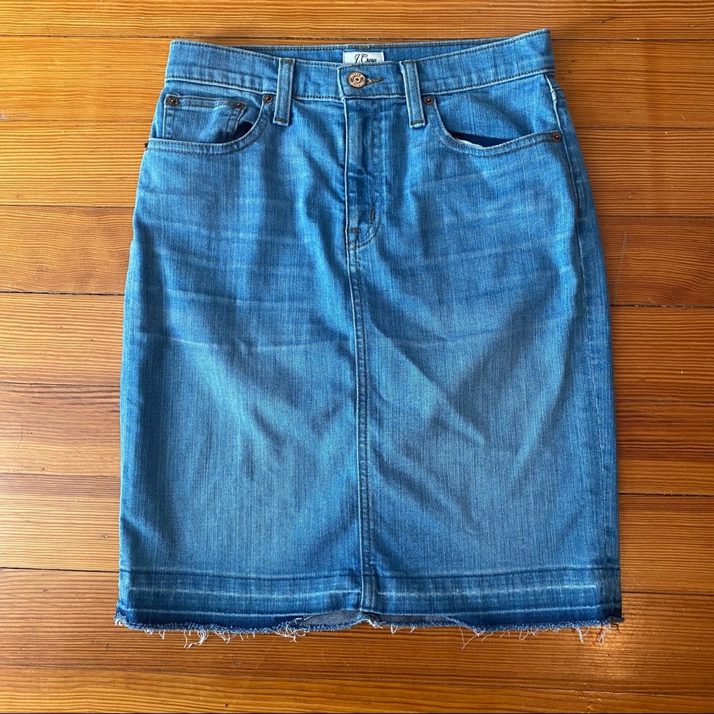 J. Crew Denim Pencil Skirt